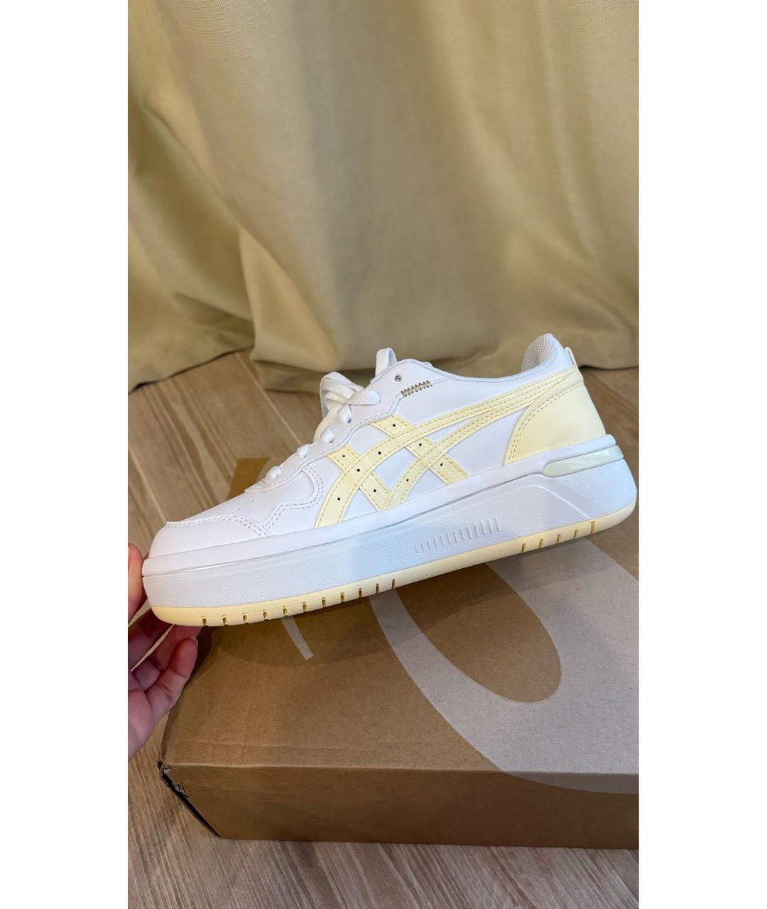 ASICS Белые кроссовки из искусственной кожи, фото 7