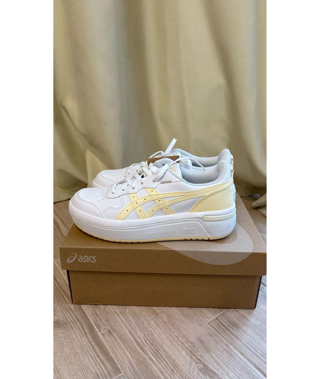 ASICS Белые кроссовки из искусственной кожи, фото 8