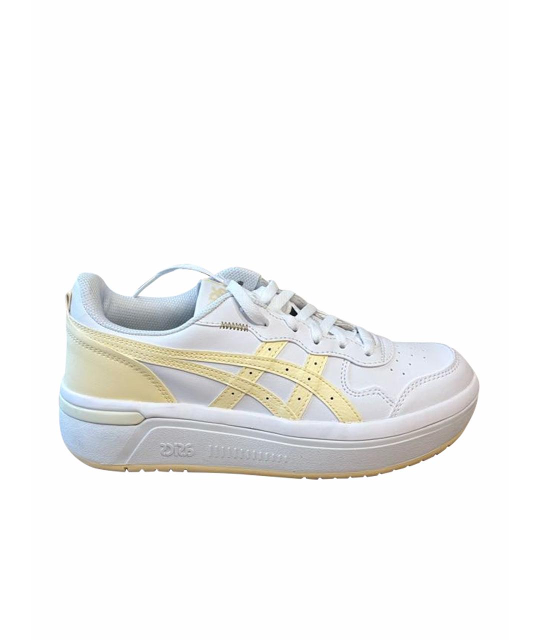 ASICS Белые кроссовки из искусственной кожи, фото 1