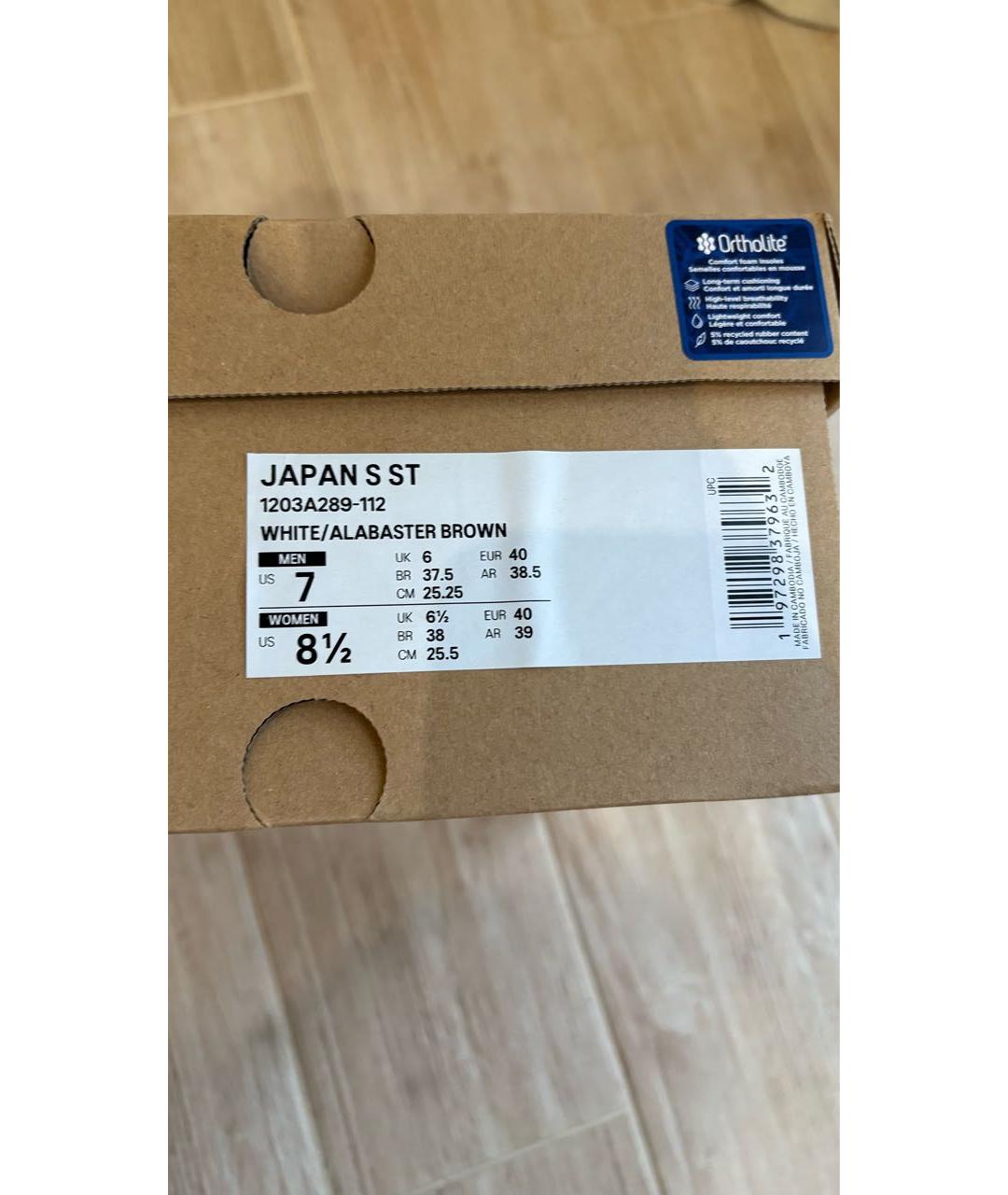 ASICS Белые кроссовки из искусственной кожи, фото 6