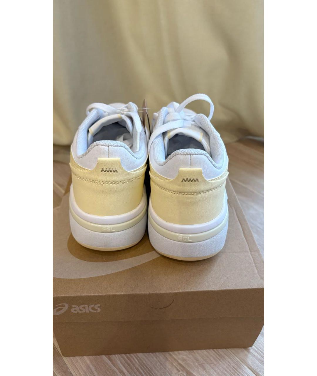 ASICS Белые кроссовки из искусственной кожи, фото 4