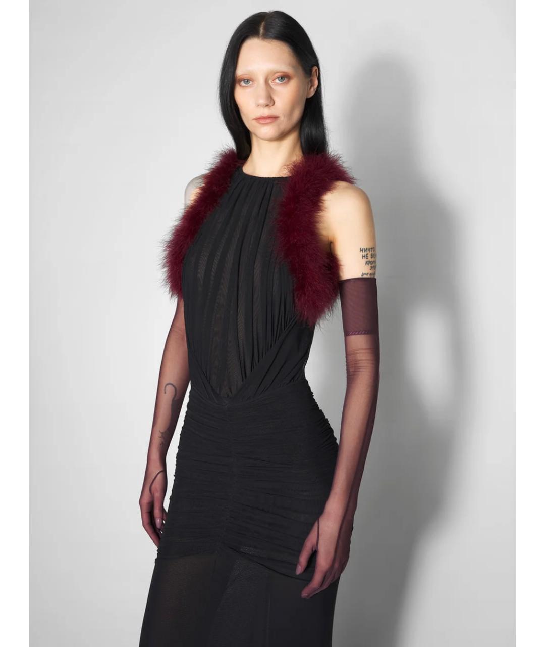 MUGLER Черное коктейльное платье, фото 4