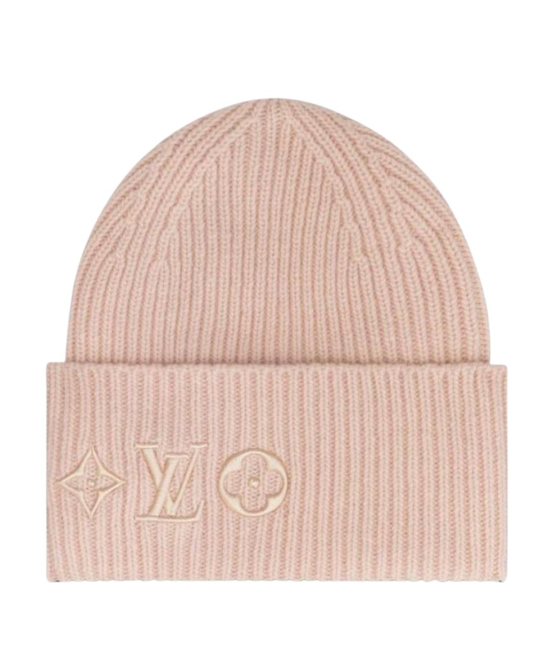 LOUIS VUITTON Розовая шерстяная шапка, фото 4