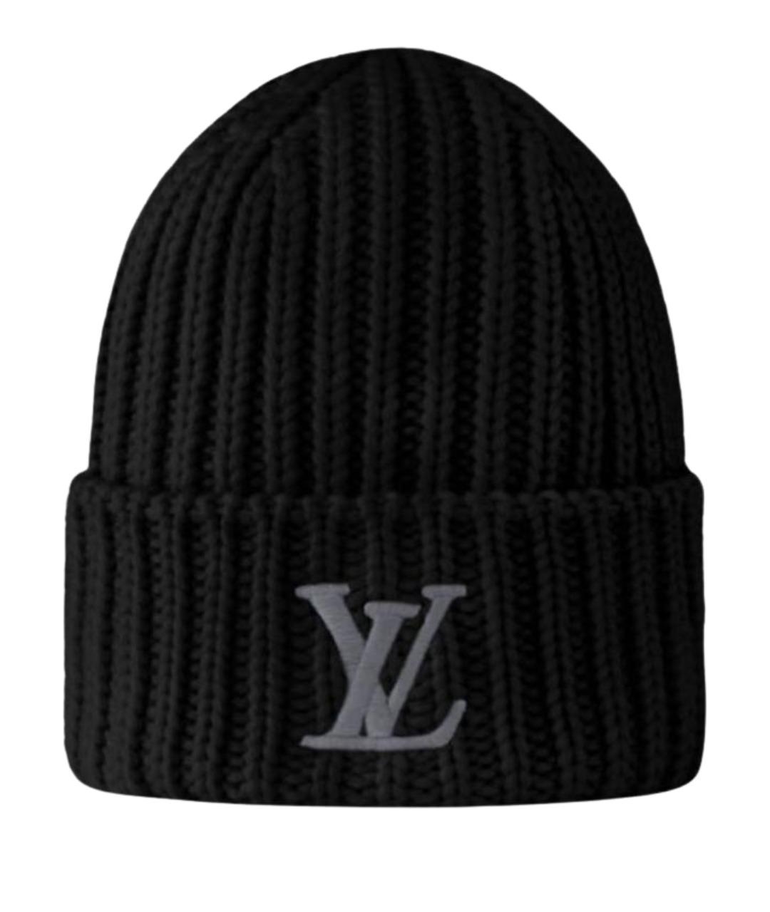 LOUIS VUITTON Черная шапка, фото 1