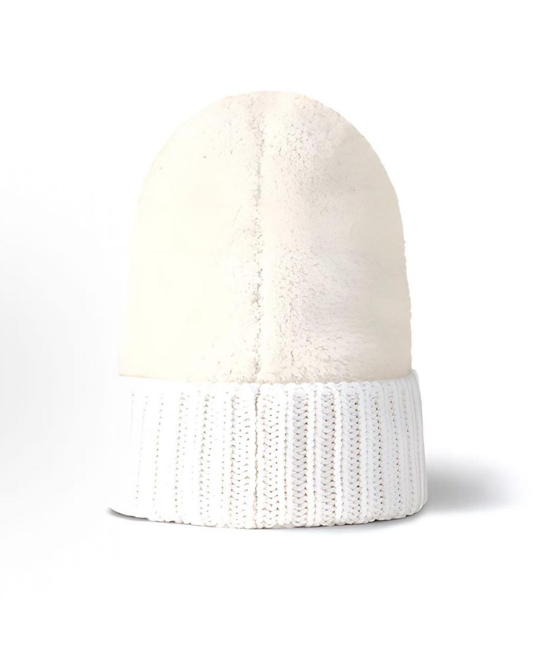LOUIS VUITTON Белая шерстяная шапка, фото 3