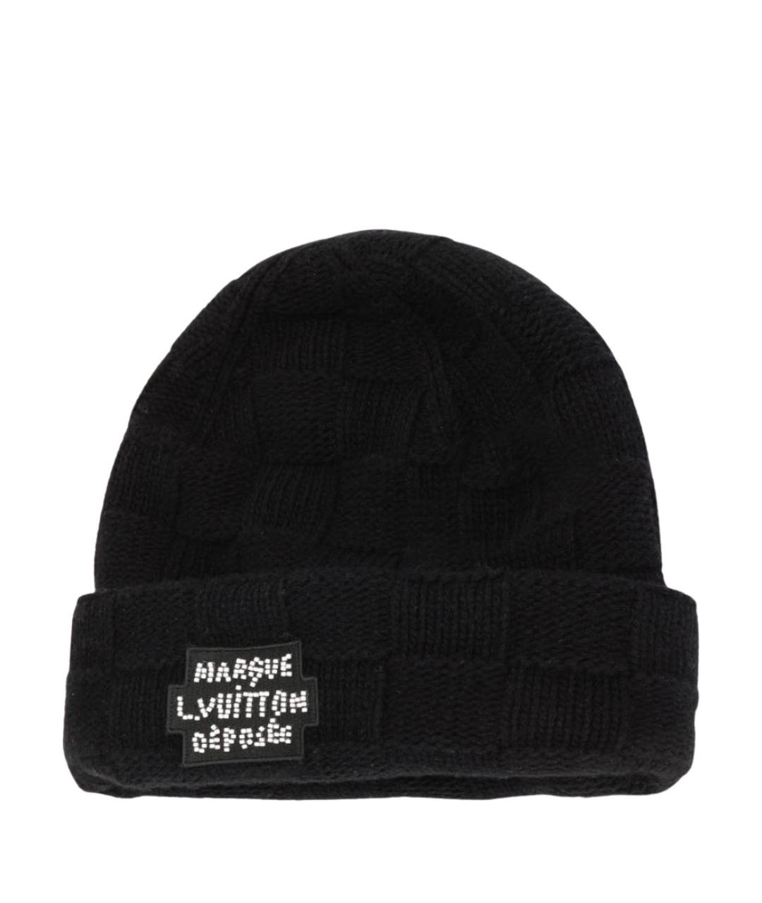 LOUIS VUITTON Черная шапка, фото 1