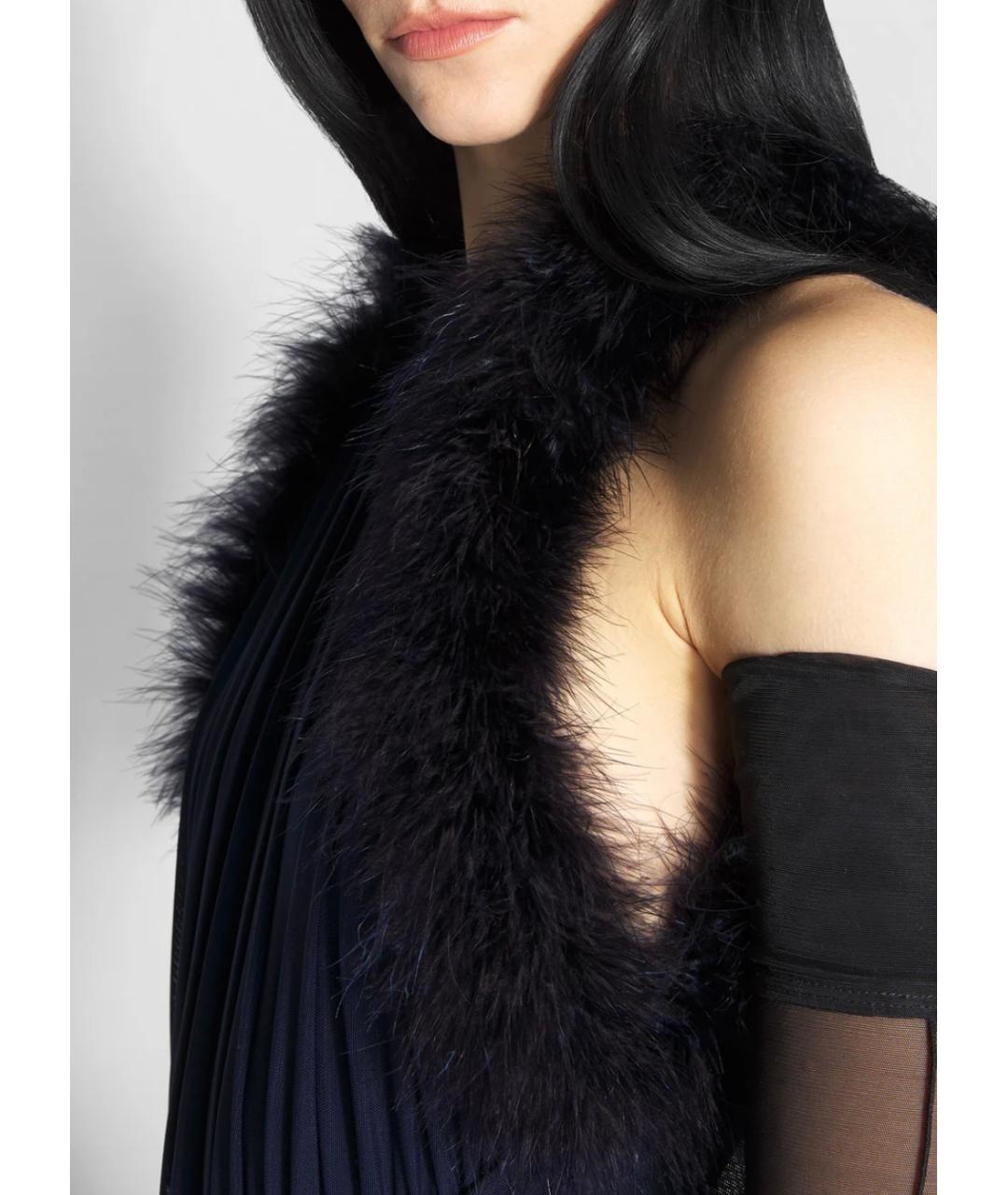 MUGLER Темно-синее коктейльное платье, фото 4