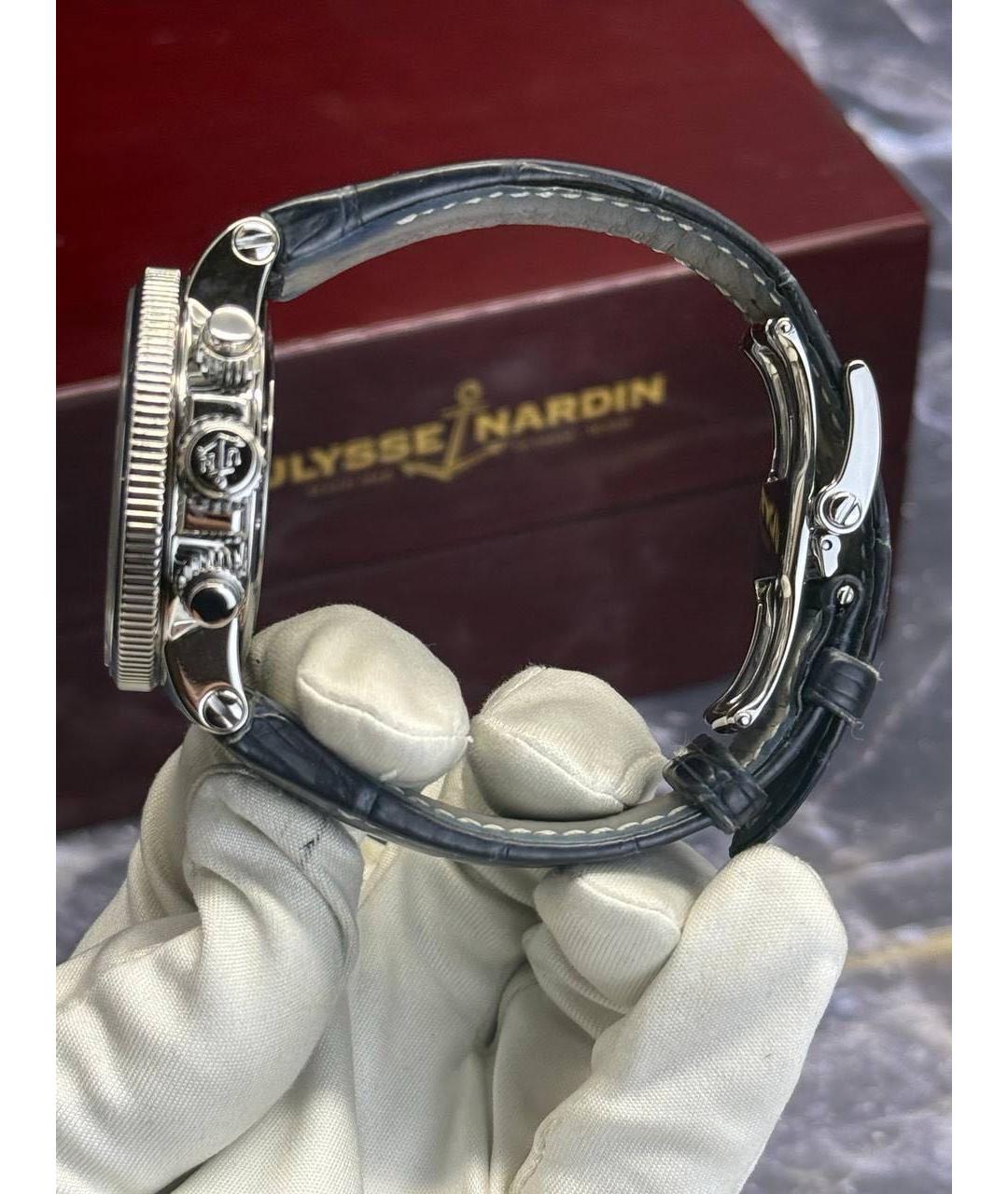 HUBLOT Темно-синие металлические часы, фото 7