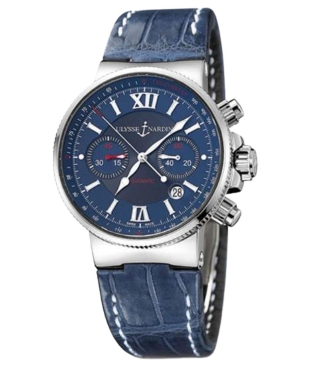 HUBLOT Темно-синие металлические часы, фото 1