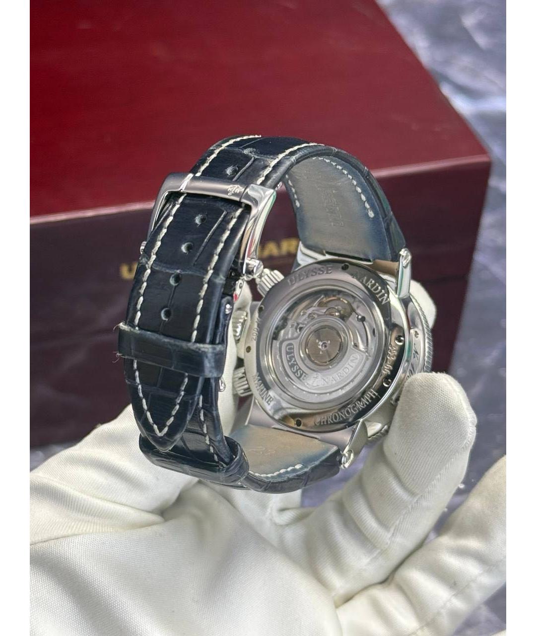 HUBLOT Темно-синие металлические часы, фото 5