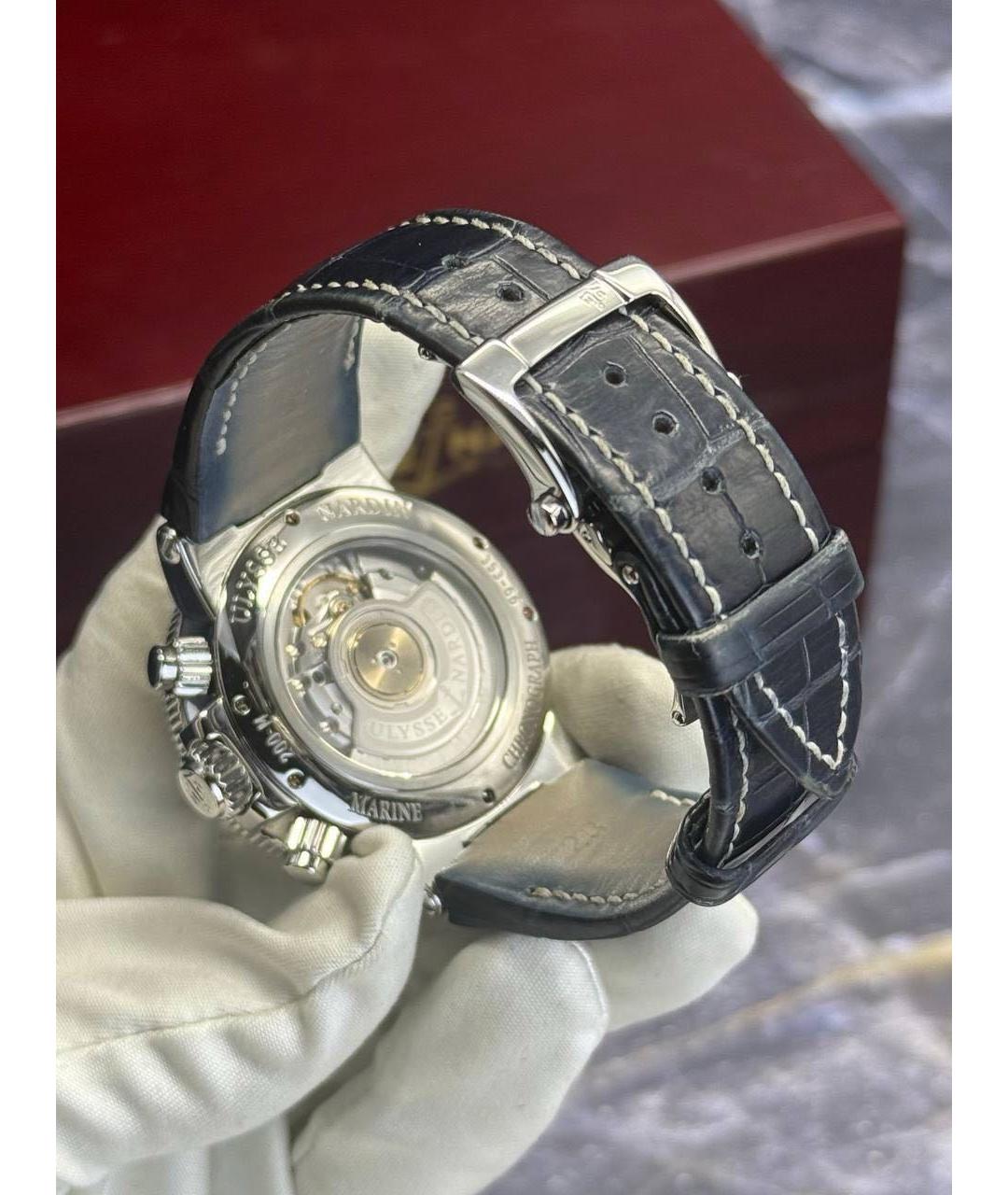 HUBLOT Темно-синие металлические часы, фото 6