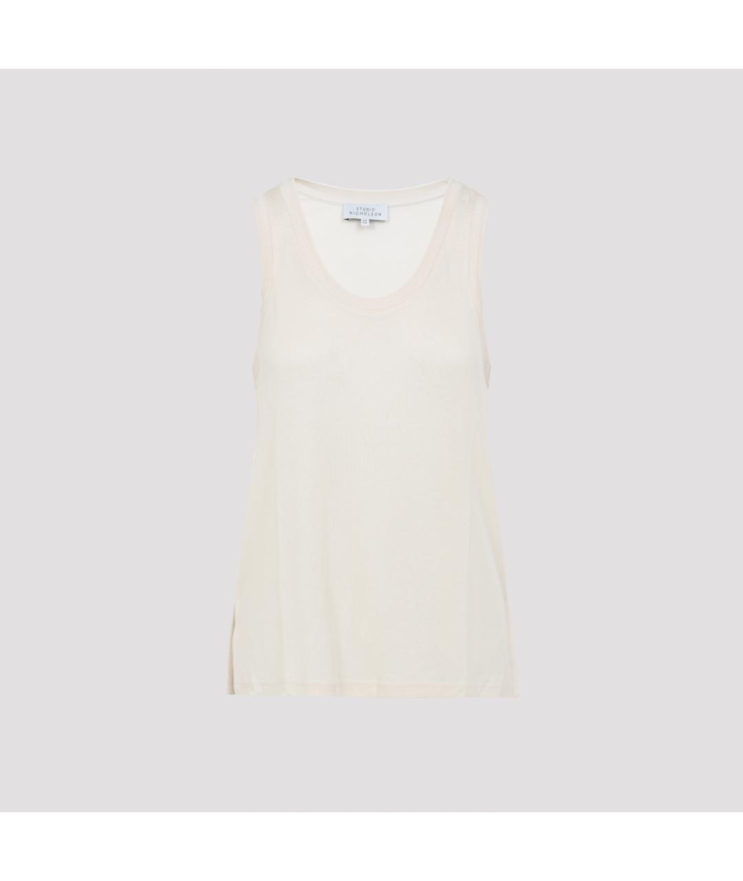 STUDIO NICHOLSON Белая майка, фото 3