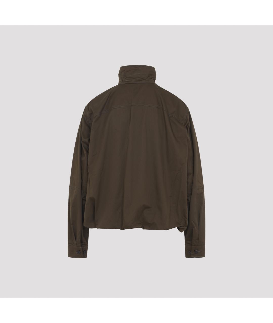 LEMAIRE Коричневая хлопковая куртка, фото 4