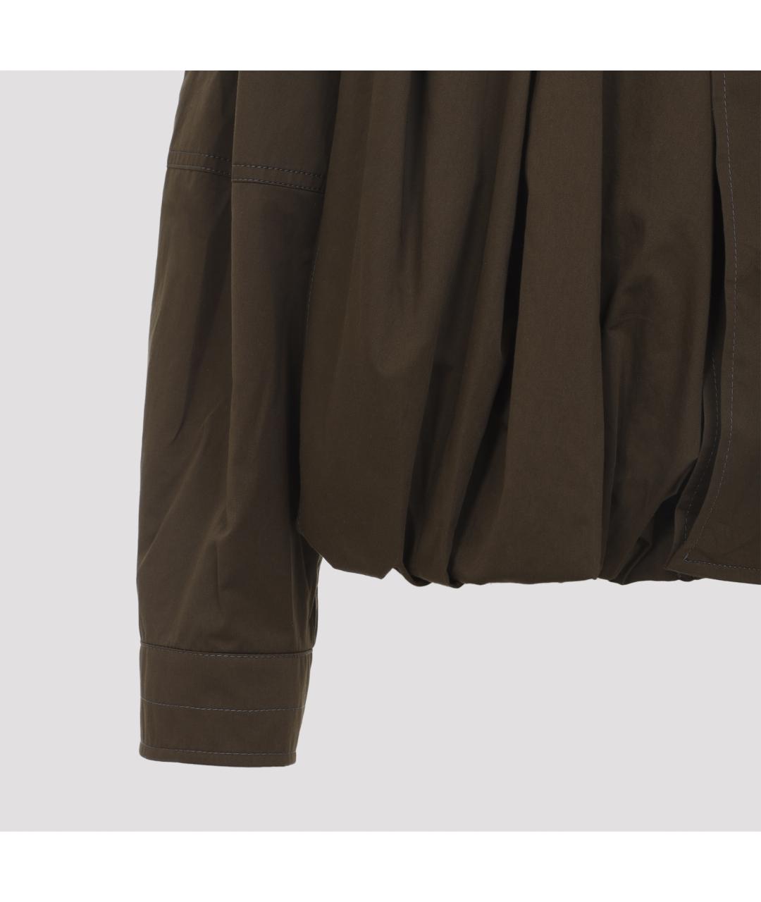 LEMAIRE Коричневая хлопковая куртка, фото 6