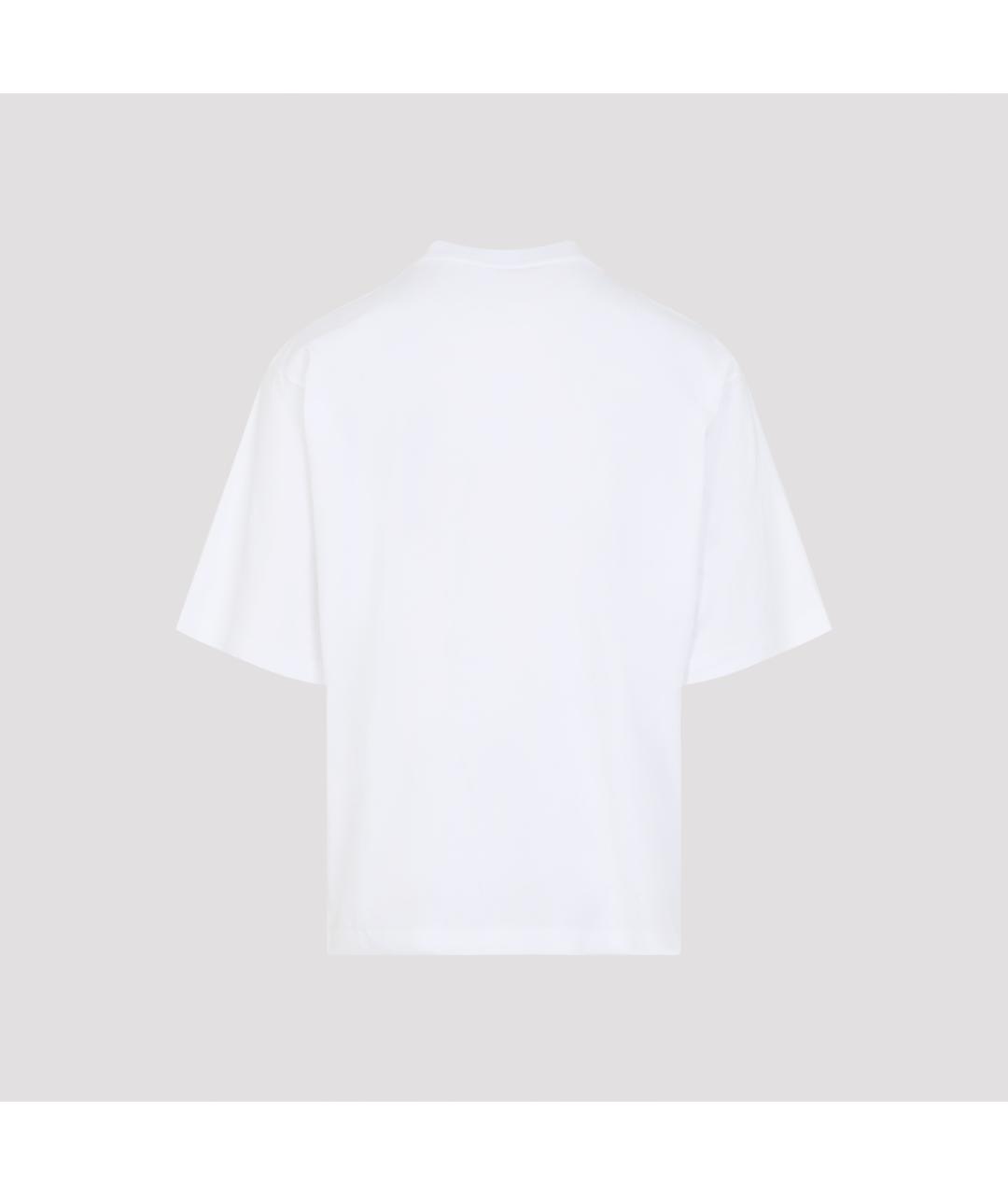 MARNI Белая хлопковая футболка, фото 3