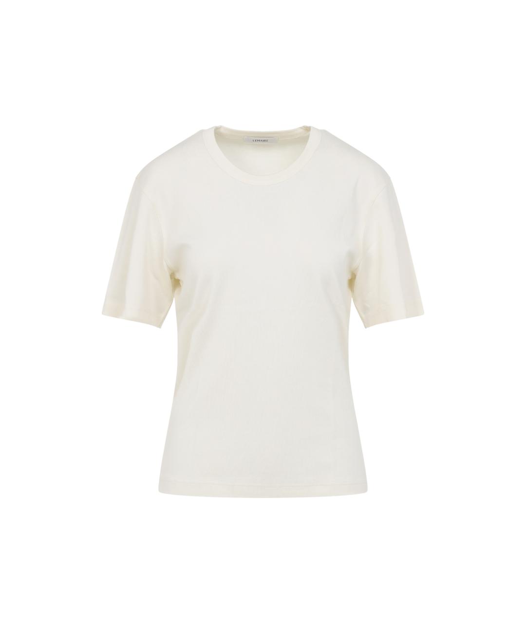 LEMAIRE Бежевая хлопковая футболка, фото 1