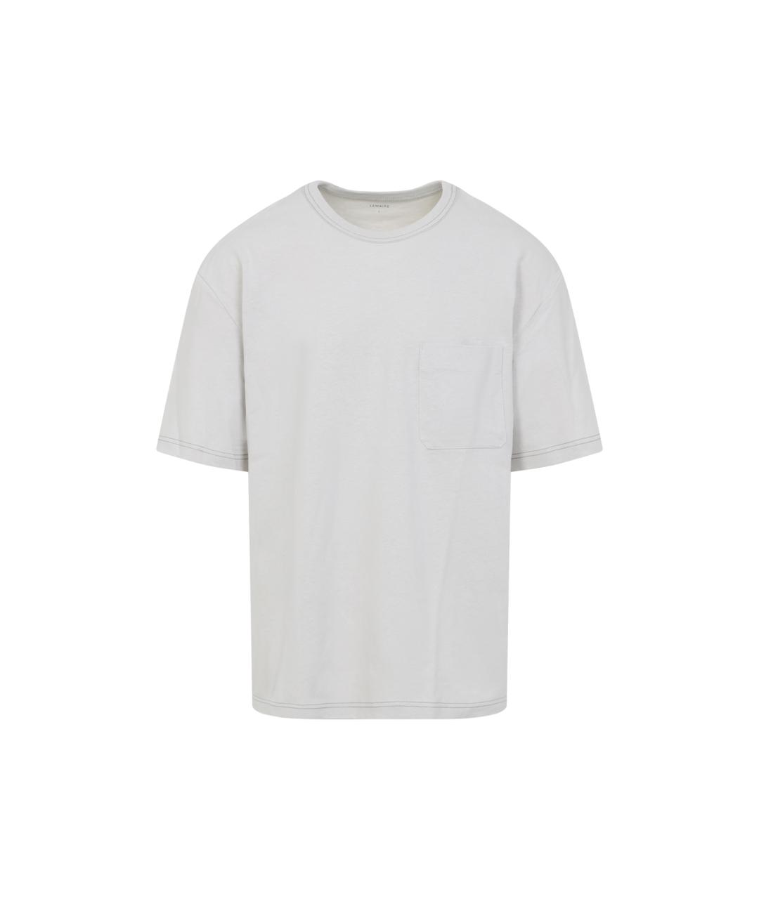 LEMAIRE Серая хлопковая футболка, фото 1