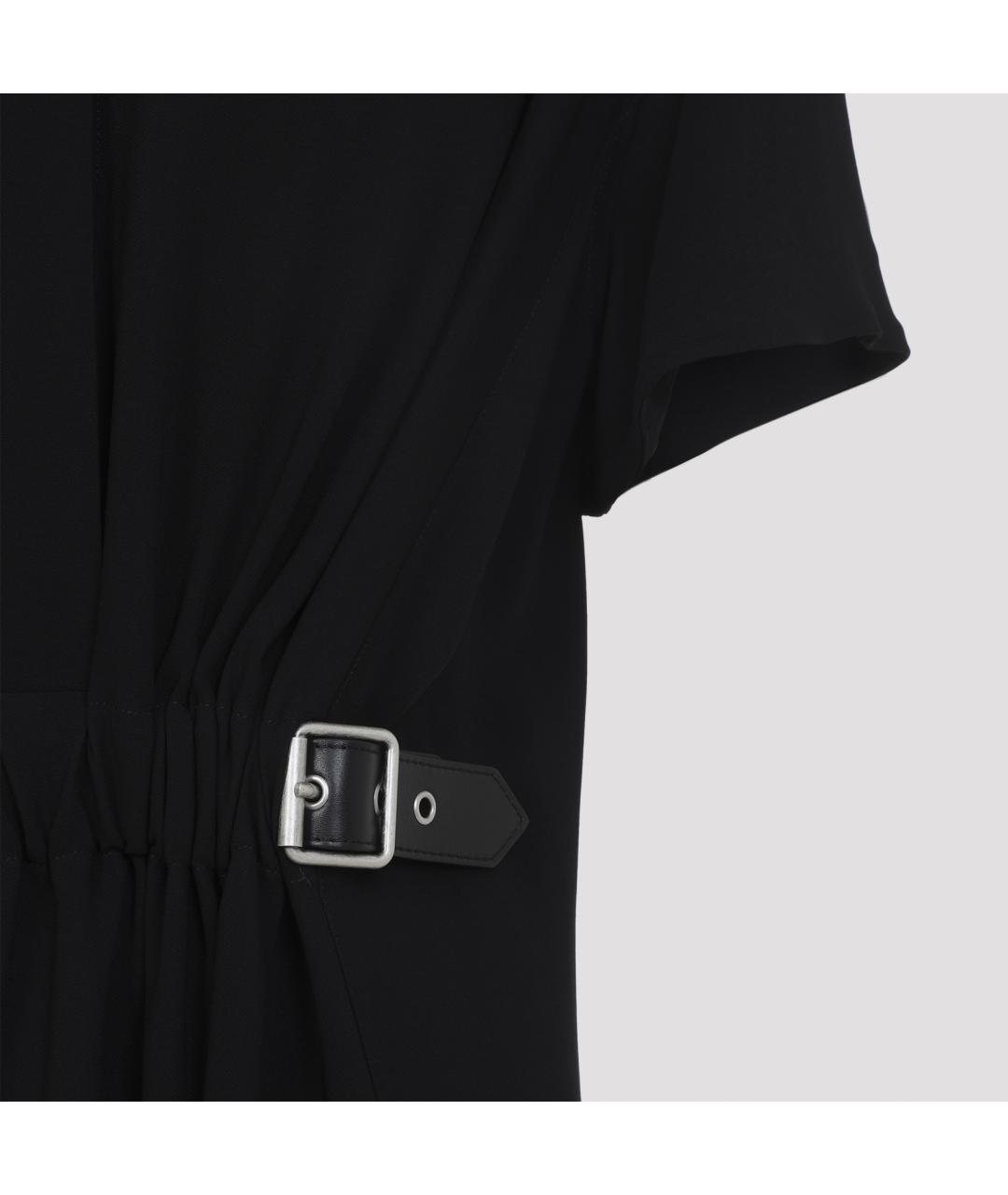 LOEWE Черное вискозное повседневное платье, фото 6