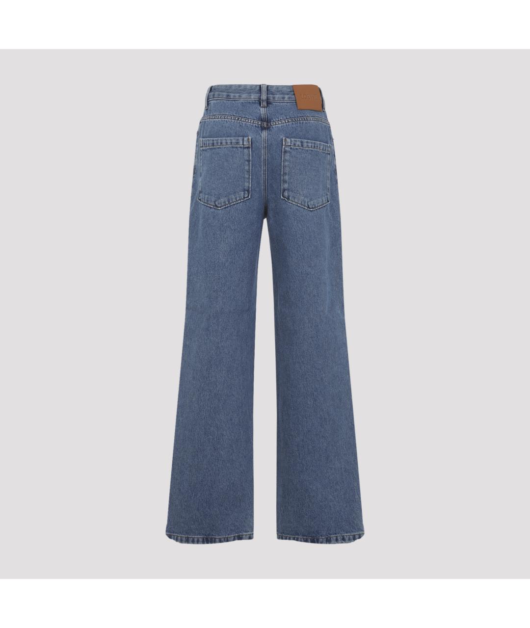 LOEWE Синие хлопковые прямые джинсы, фото 4