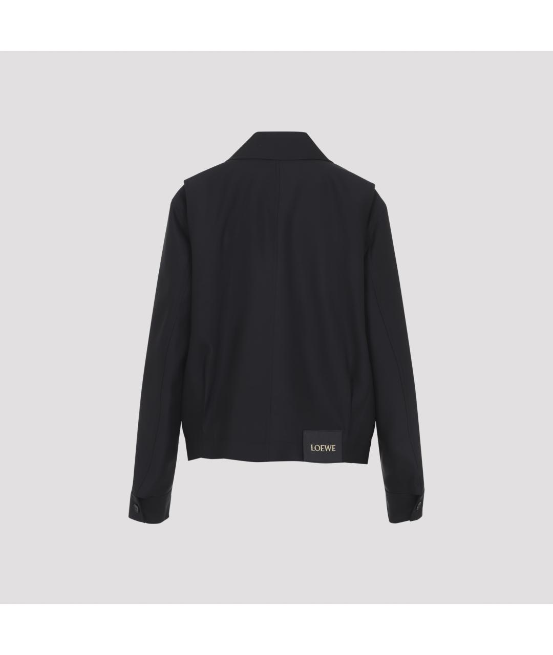 LOEWE Черная шерстяная куртка, фото 4