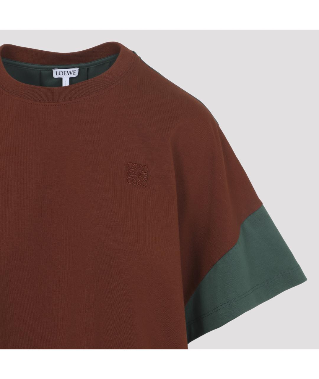 LOEWE Мульти хлопко-эластановая футболка, фото 5
