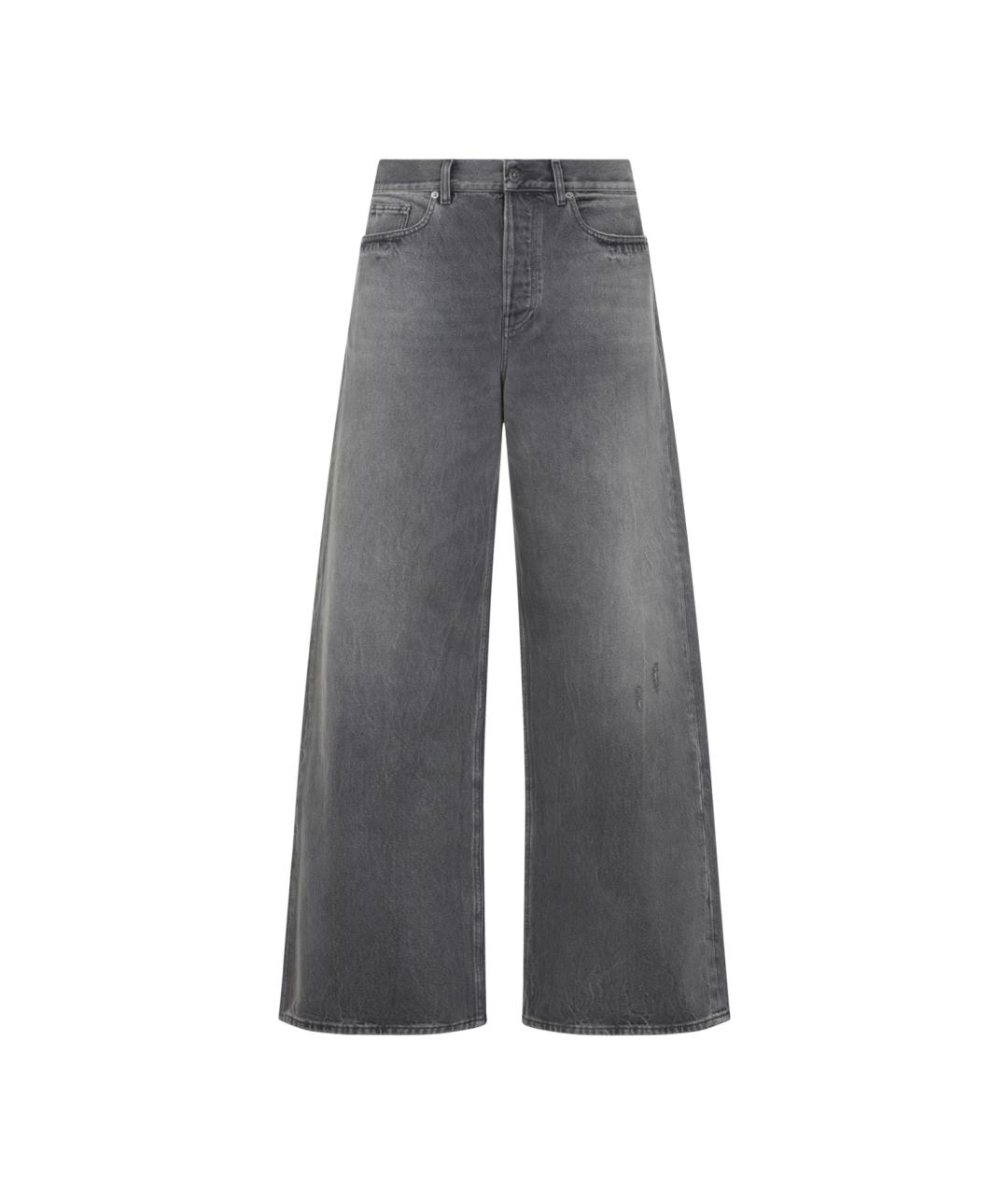 GOLDEN GOOSE DELUXE BRAND Черные хлопковые прямые джинсы, фото 2