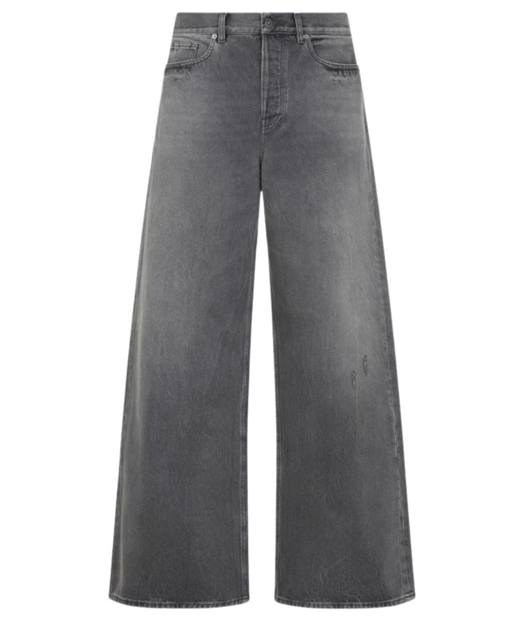 GOLDEN GOOSE DELUXE BRAND Черные хлопковые прямые джинсы, фото 1