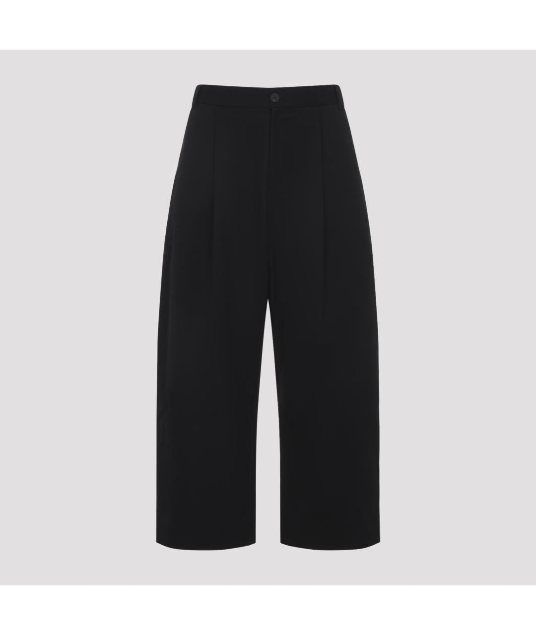 STUDIO NICHOLSON Черные хлопковые повседневные брюки, фото 3