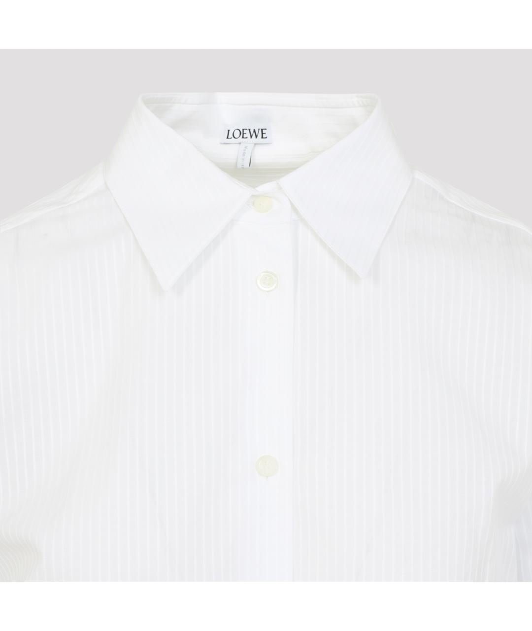 LOEWE Белая хлопковая рубашка, фото 5