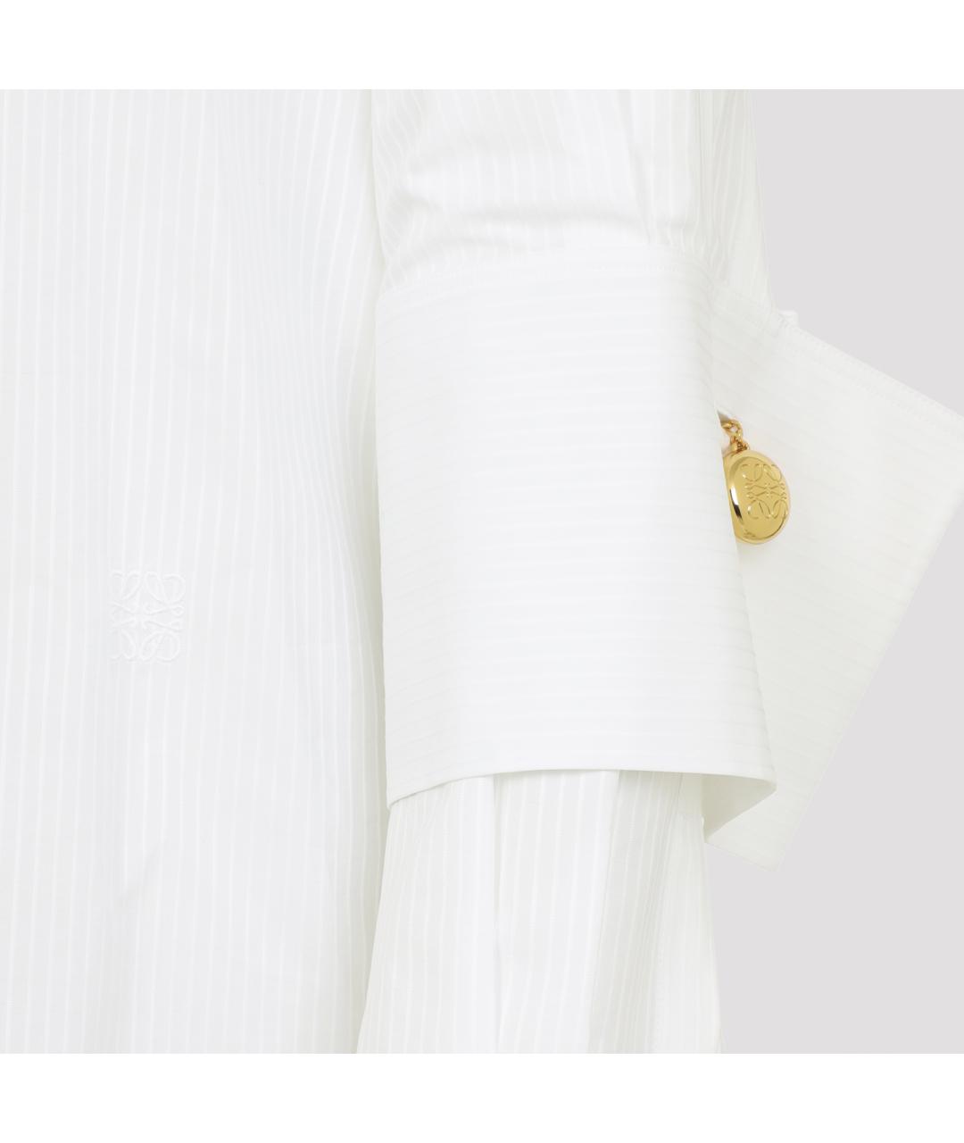 LOEWE Белая хлопковая рубашка, фото 6