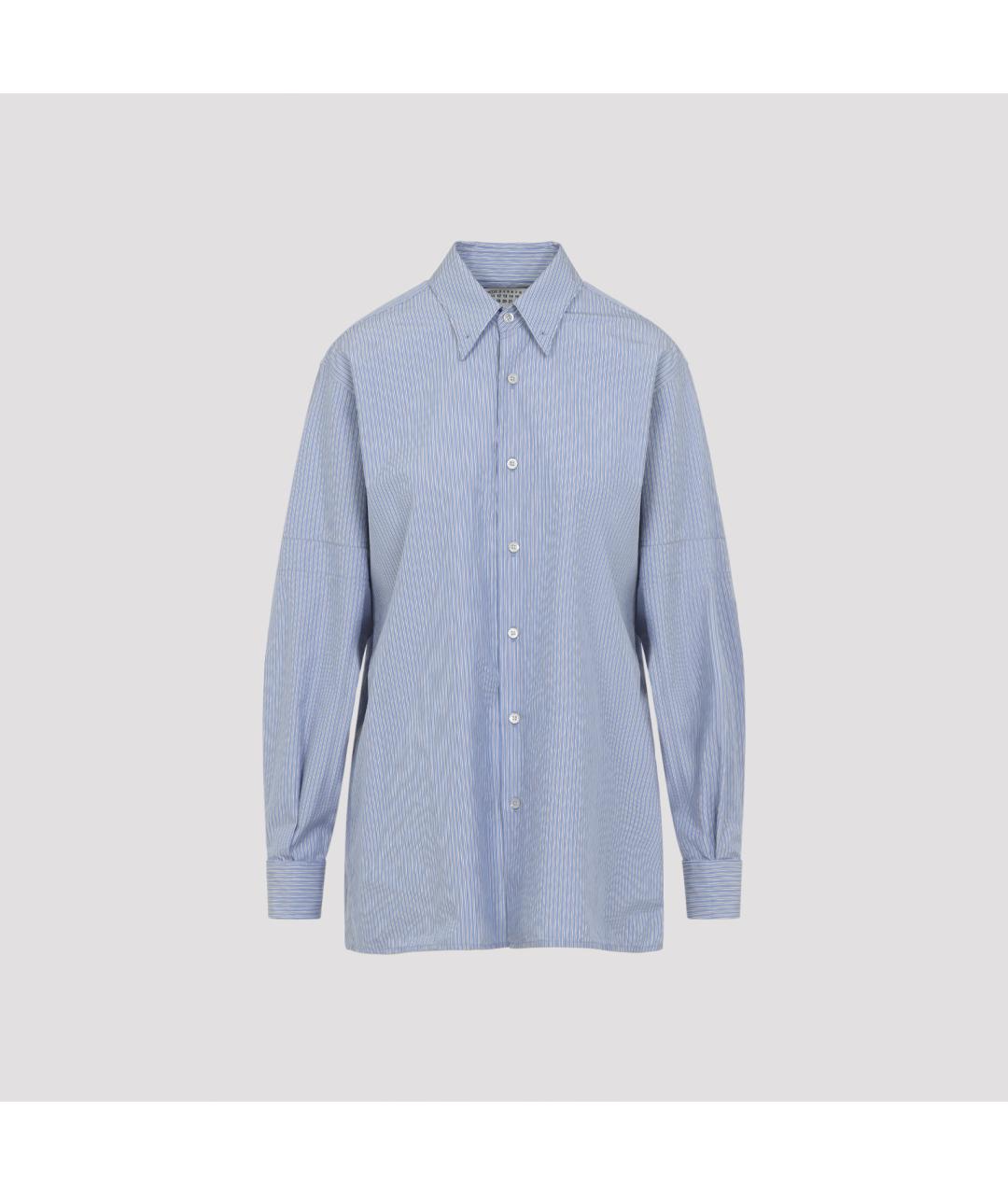 MAISON MARGIELA Голубая хлопковая рубашка, фото 2
