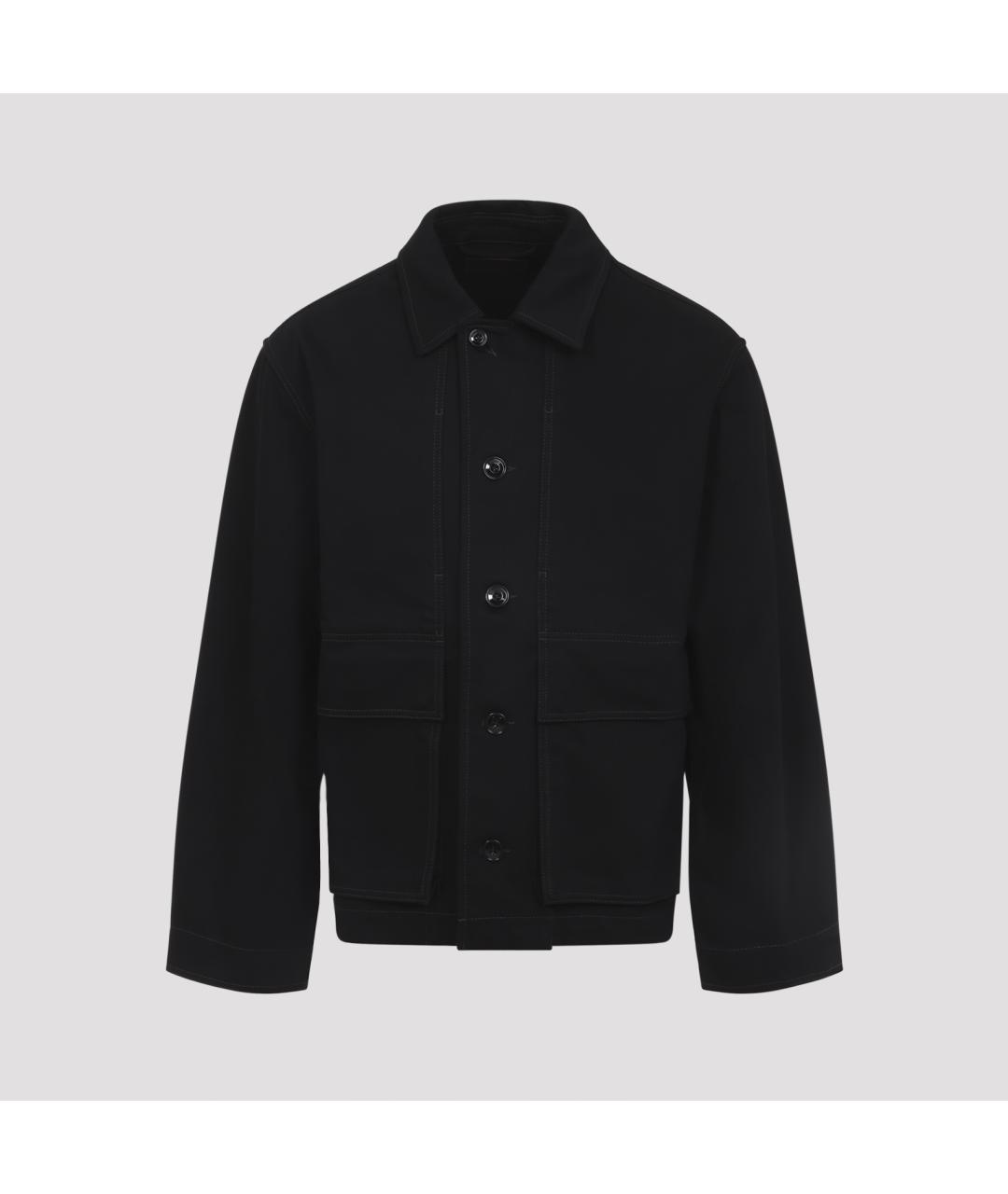 LEMAIRE Черный хлопковый пиджак, фото 3