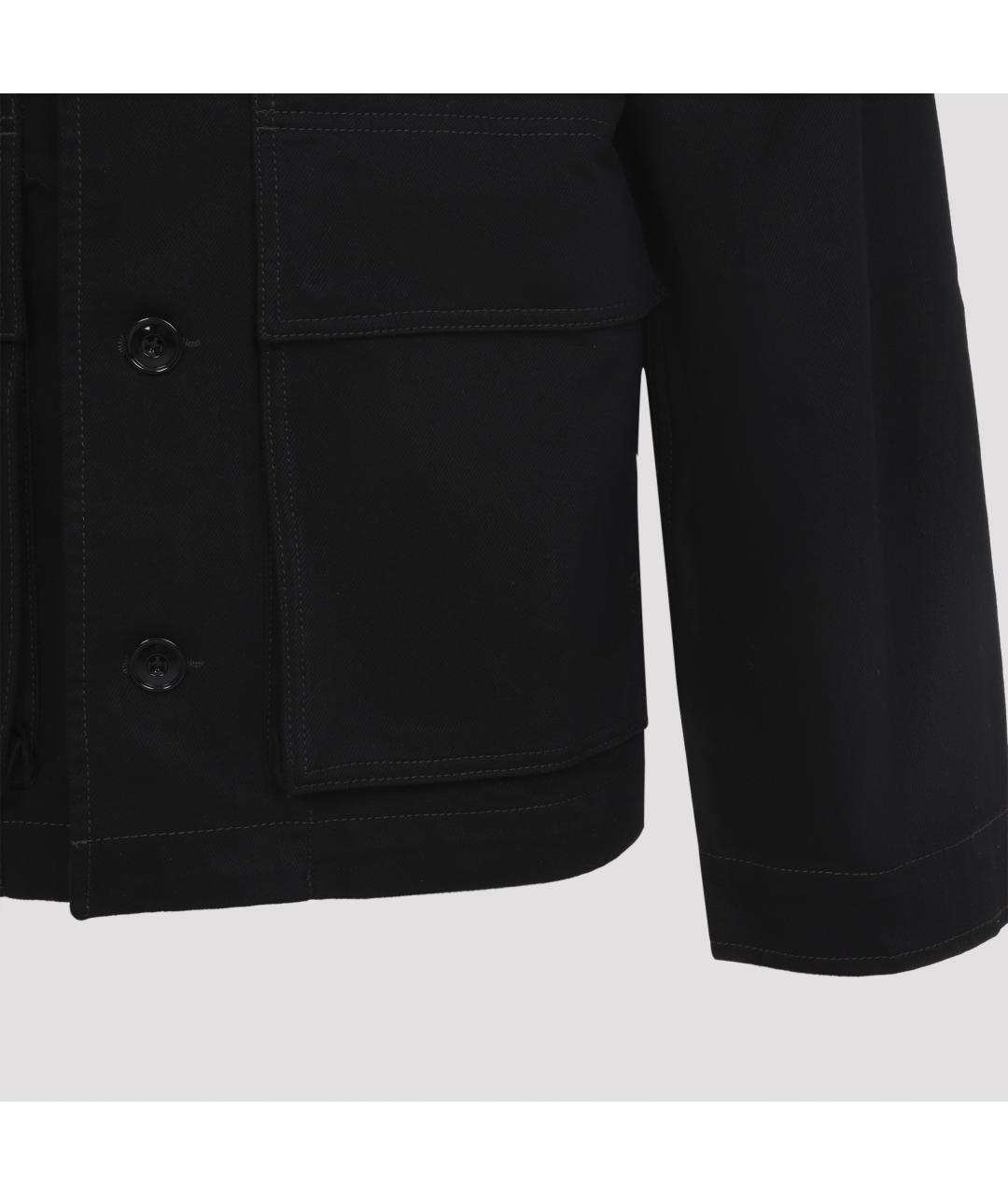 LEMAIRE Черный хлопковый пиджак, фото 5