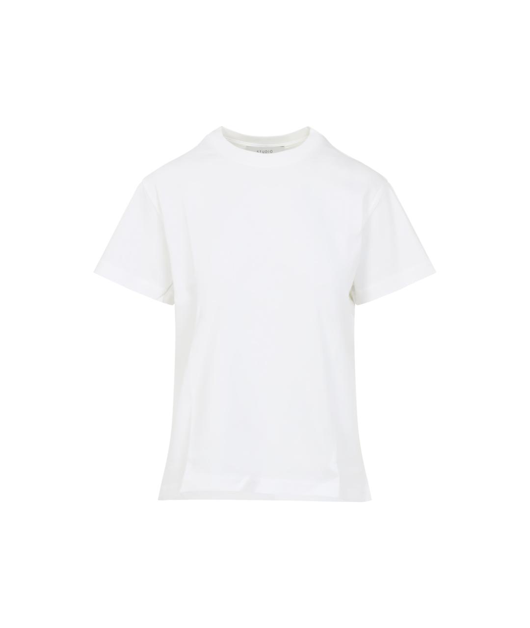 STUDIO NICHOLSON Белая хлопковая футболка, фото 1