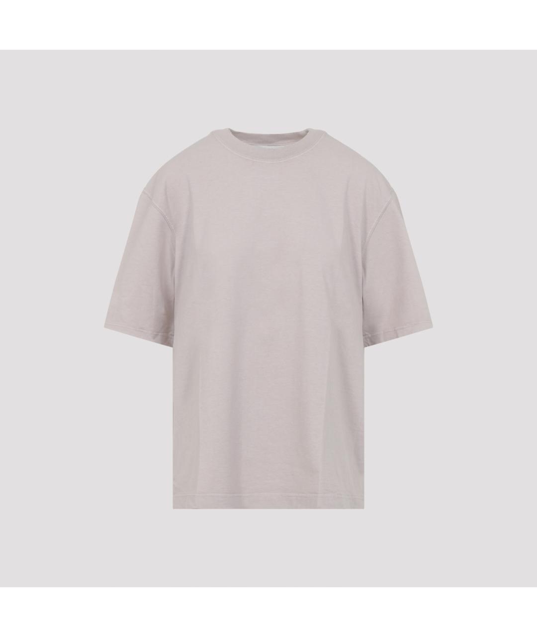 GOLDEN GOOSE DELUXE BRAND Серая хлопковая футболка, фото 2