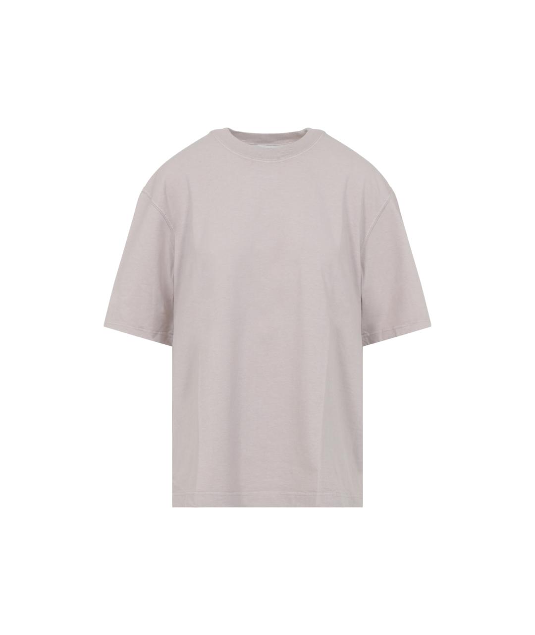 GOLDEN GOOSE DELUXE BRAND Серая хлопковая футболка, фото 1