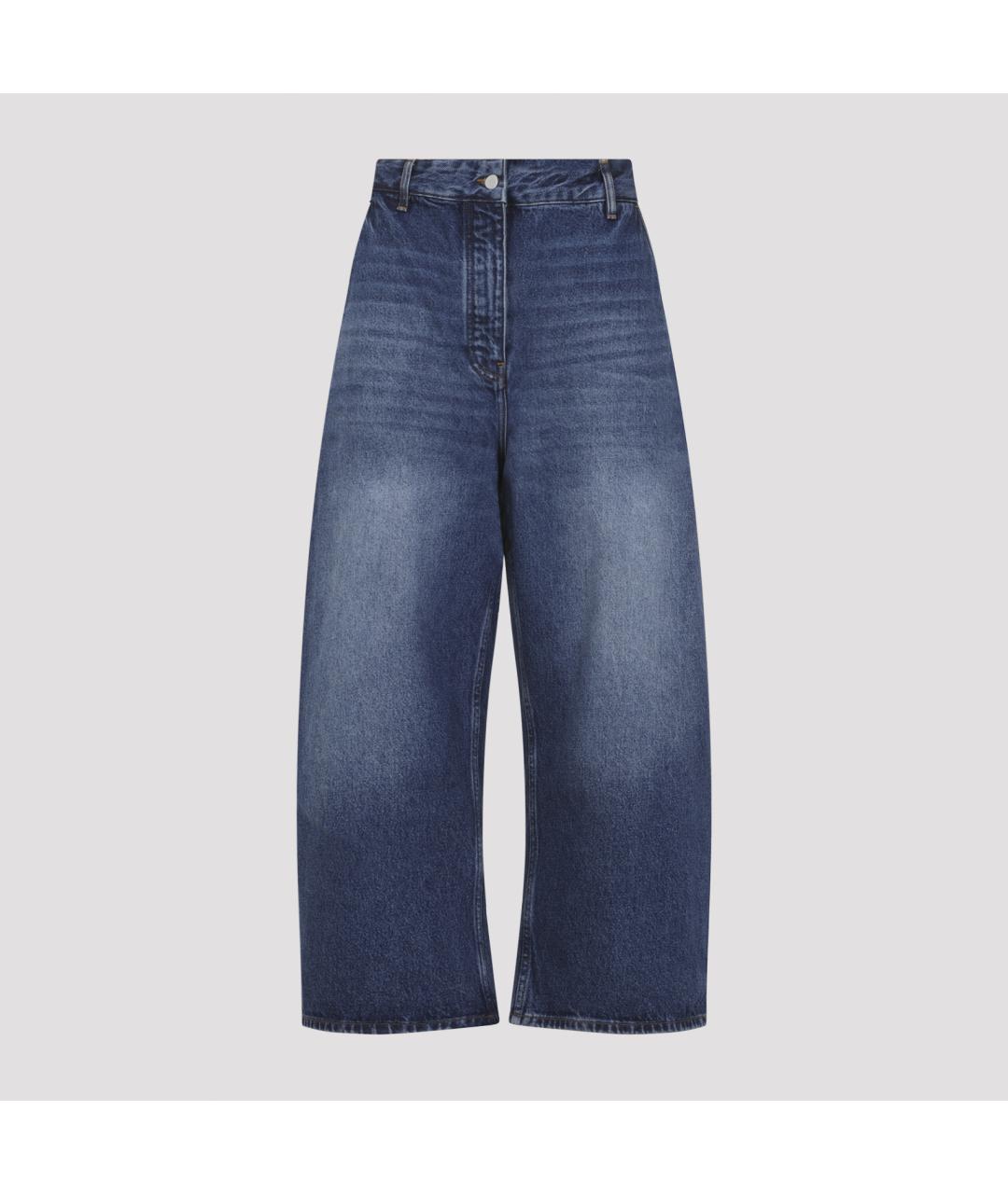 STUDIO NICHOLSON Синие хлопковые прямые джинсы, фото 2