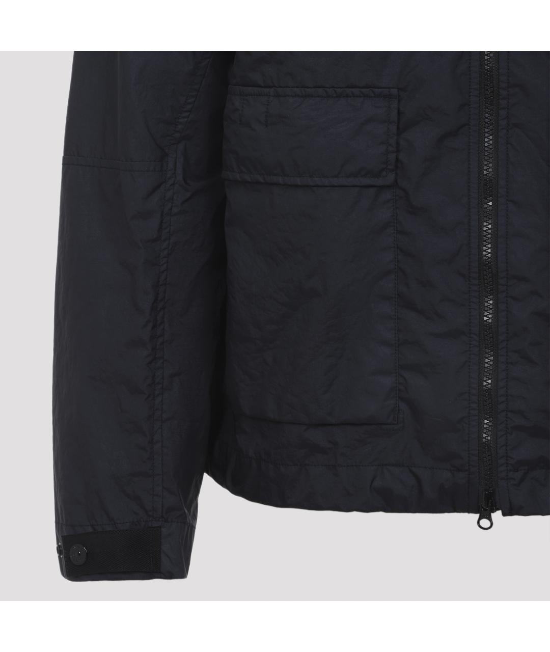 STONE ISLAND Темно-синяя полиамидовая парка, фото 5