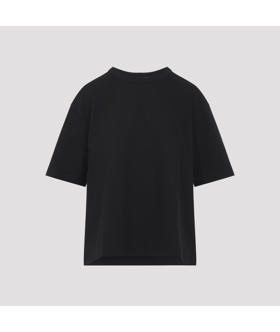 STUDIO NICHOLSON Черная хлопковая футболка, фото 3