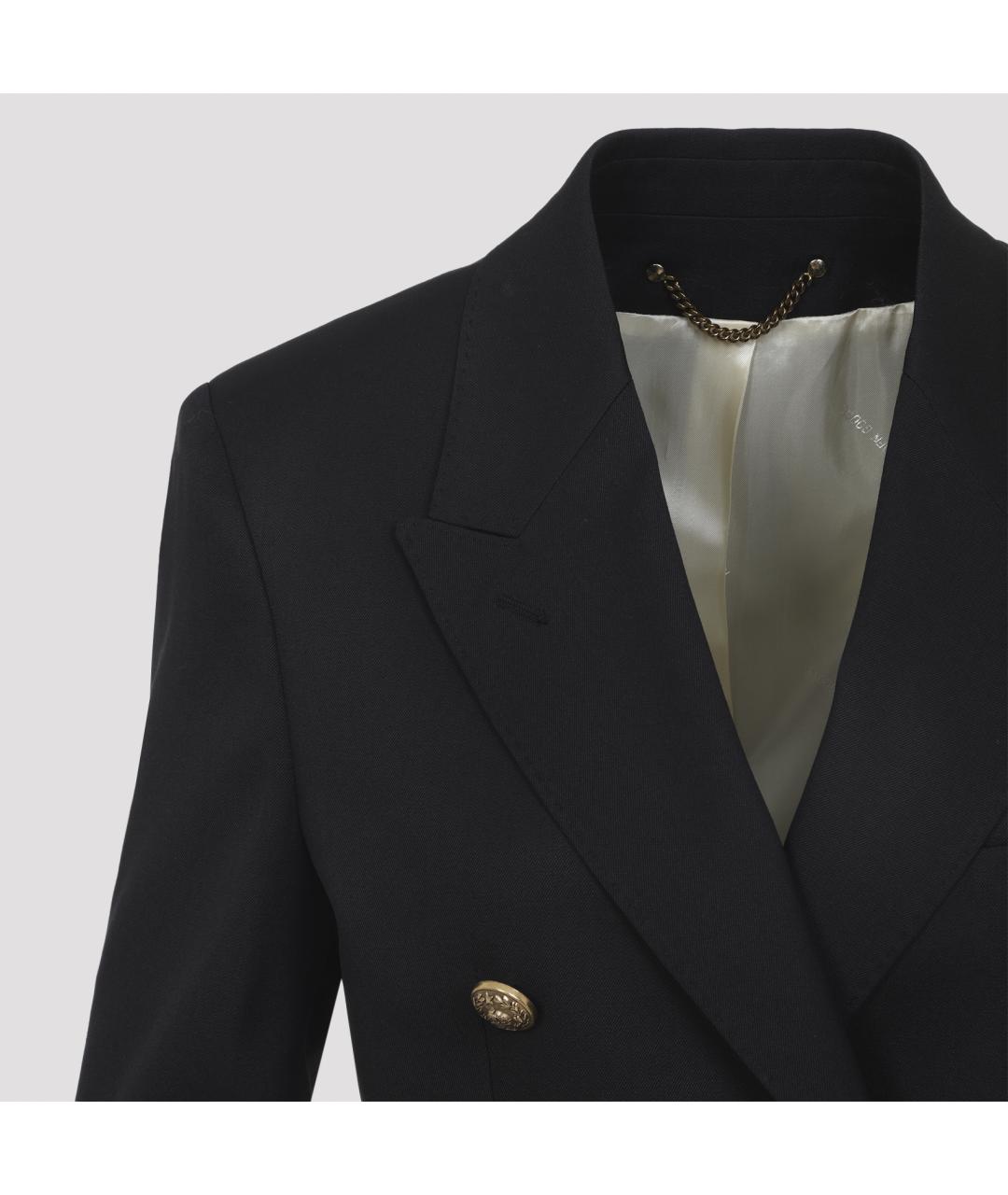 GOLDEN GOOSE DELUXE BRAND Черный шерстяной жакет/пиджак, фото 5