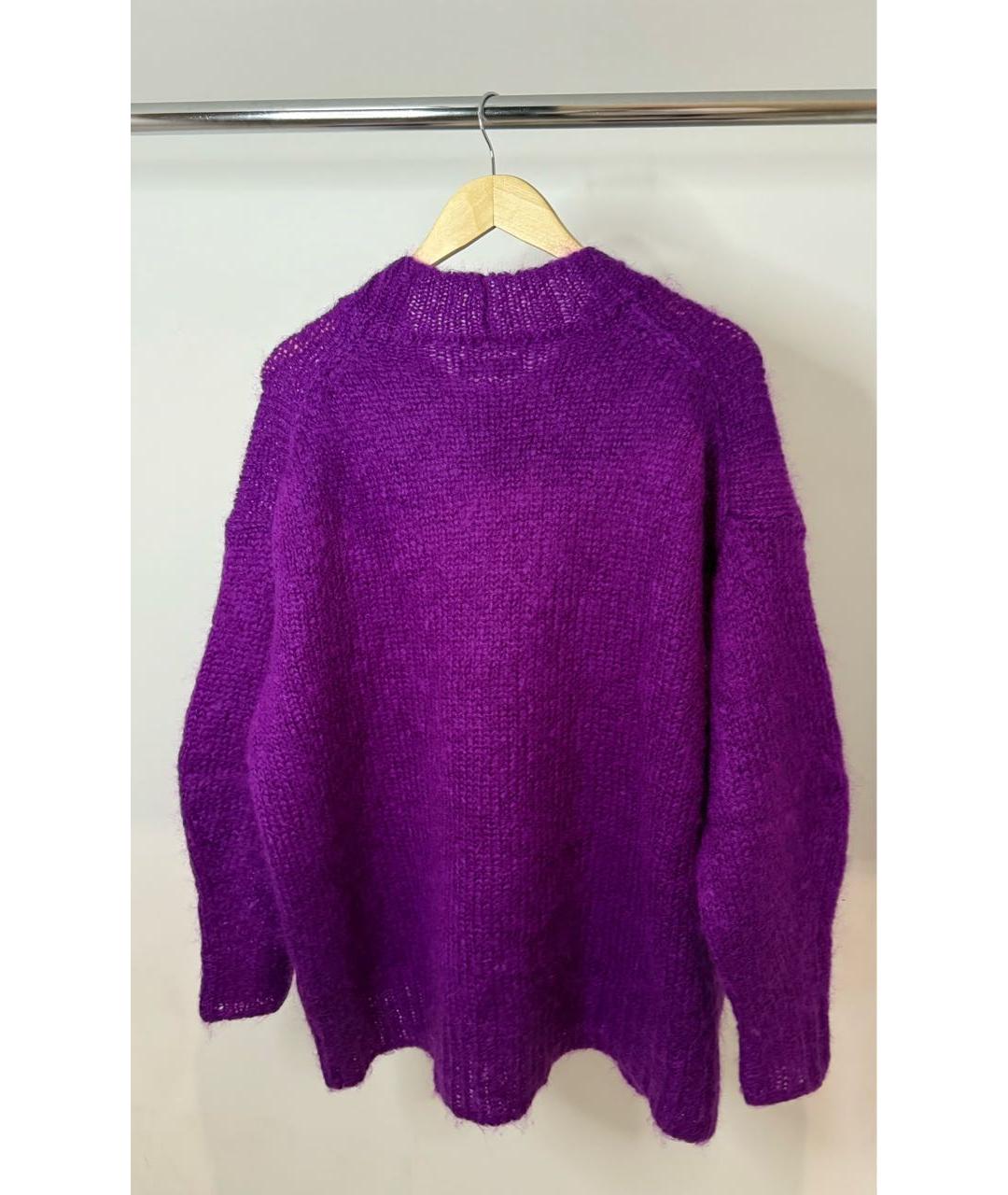 ISABEL MARANT Фиолетовый шерстяной джемпер / свитер, фото 3
