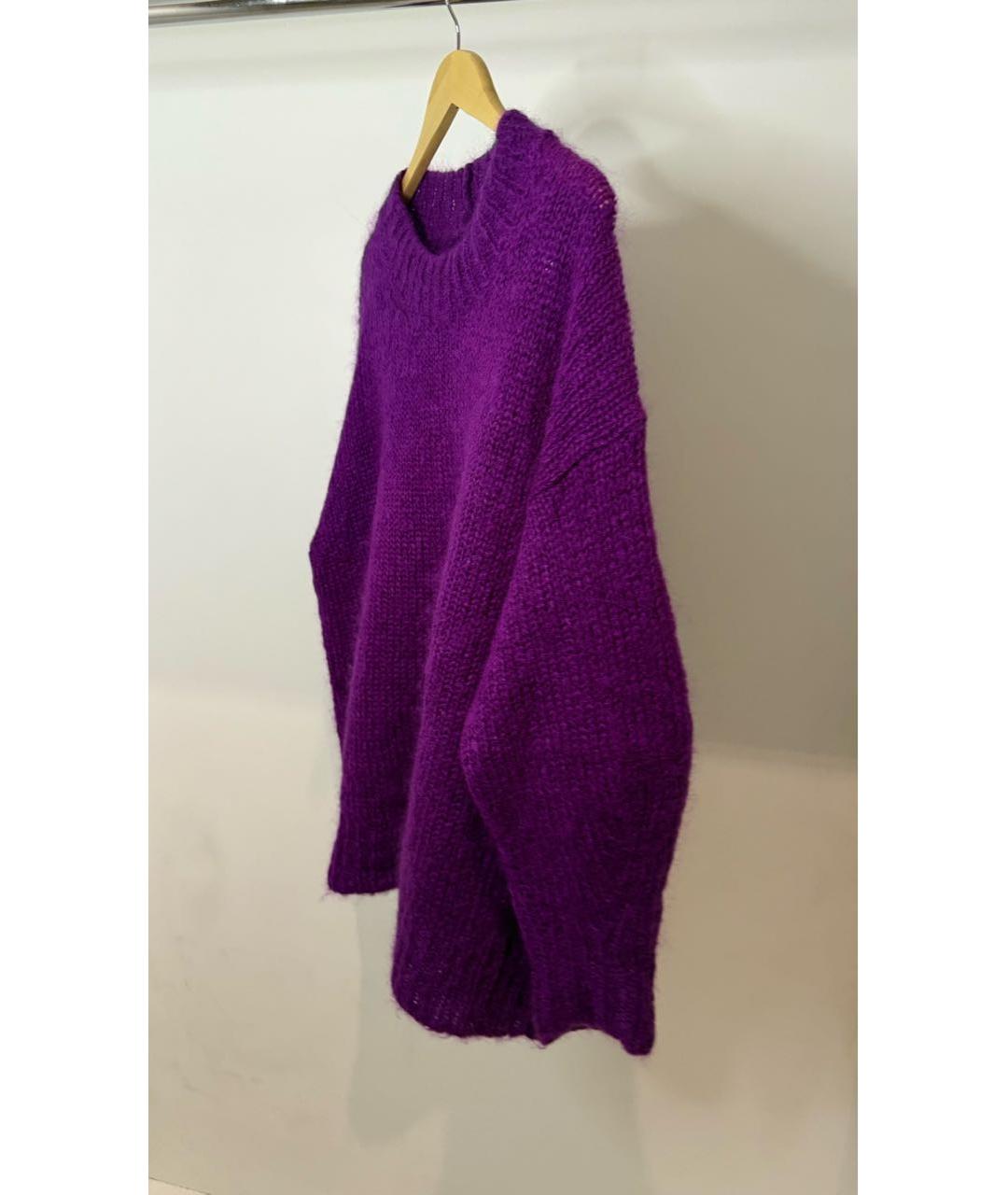 ISABEL MARANT Фиолетовый шерстяной джемпер / свитер, фото 2