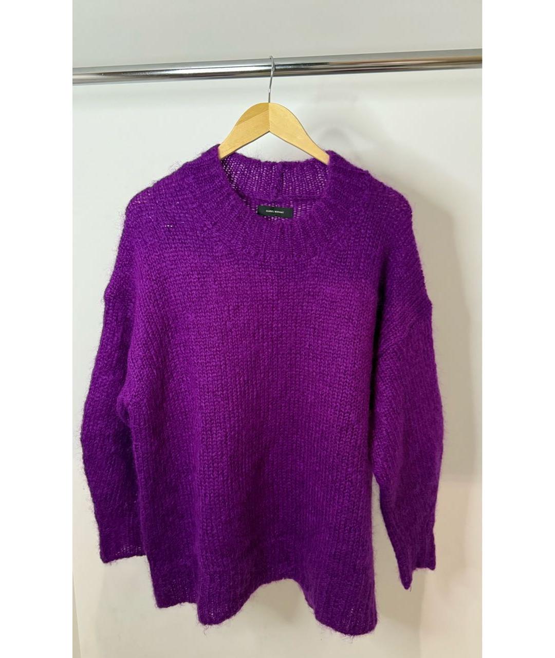 ISABEL MARANT Фиолетовый шерстяной джемпер / свитер, фото 5