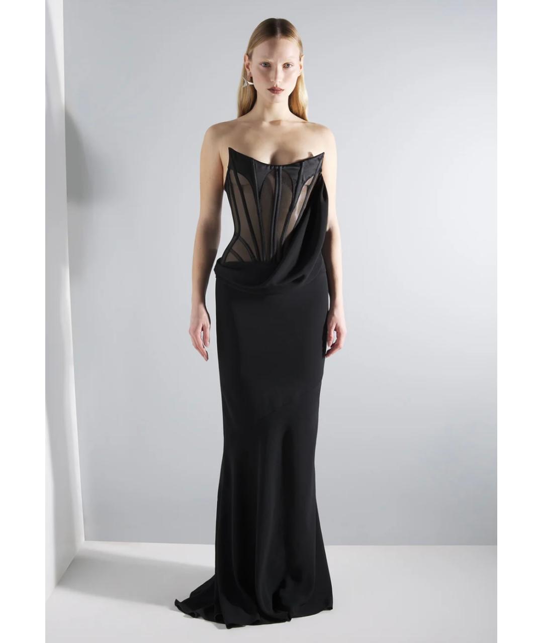 MUGLER Черное коктейльное платье, фото 2