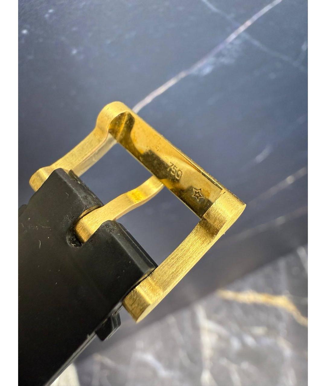 BVLGARI Черные часы из розового золота, фото 5