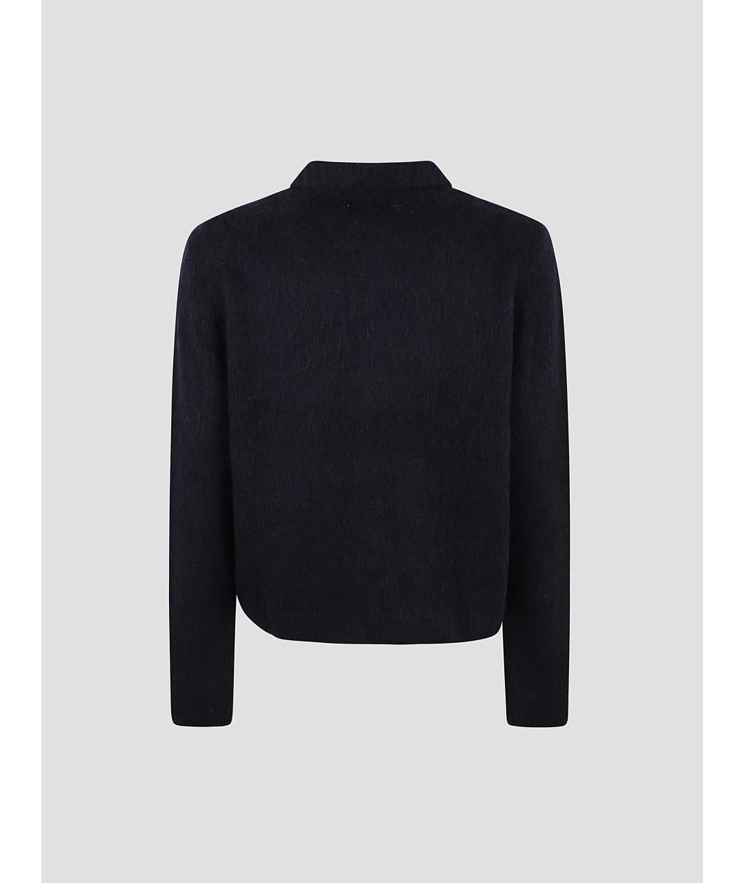 DRIES VAN NOTEN Темно-синий шерстяной джемпер / свитер, фото 2