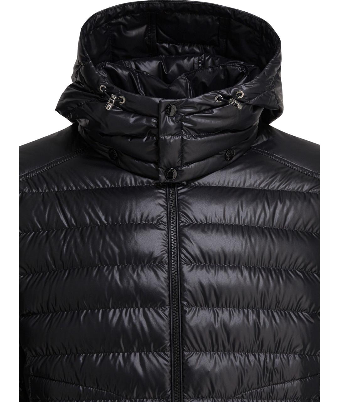 MONCLER Черная полиэстеровая куртка, фото 3