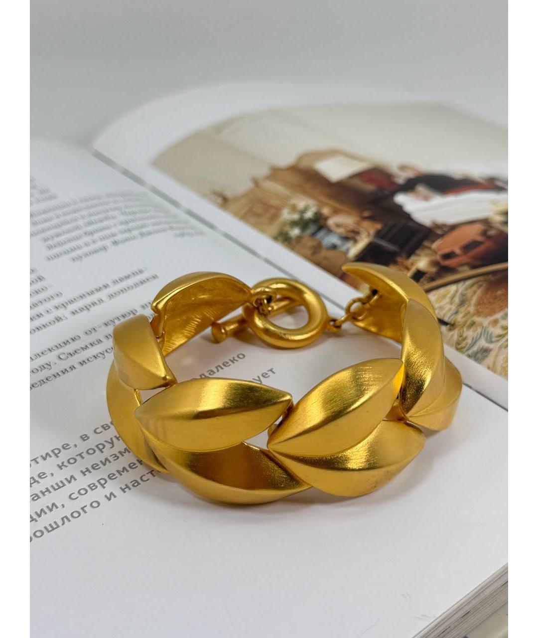 GIVENCHY Золотой металлический браслет, фото 3