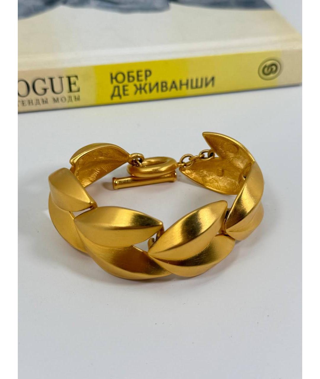 GIVENCHY Золотой металлический браслет, фото 9