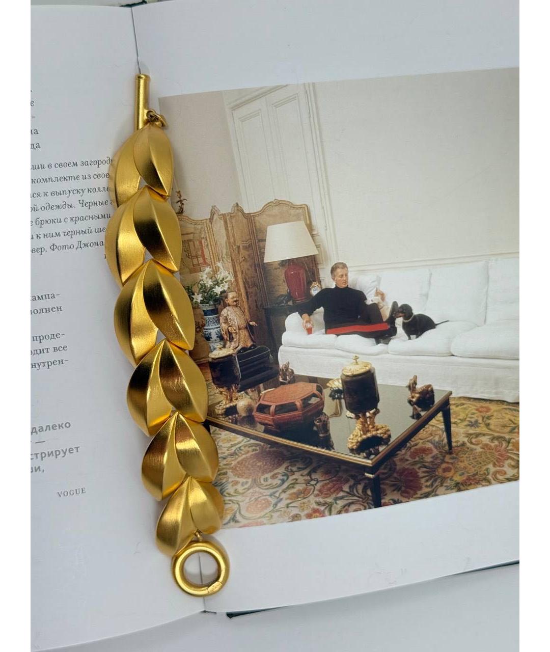 GIVENCHY Золотой металлический браслет, фото 6